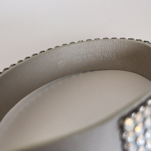 Swarovski Crystal Leather Bracelet Opalescent + Pineapple Jewelry Dish - Picture 8 of 12